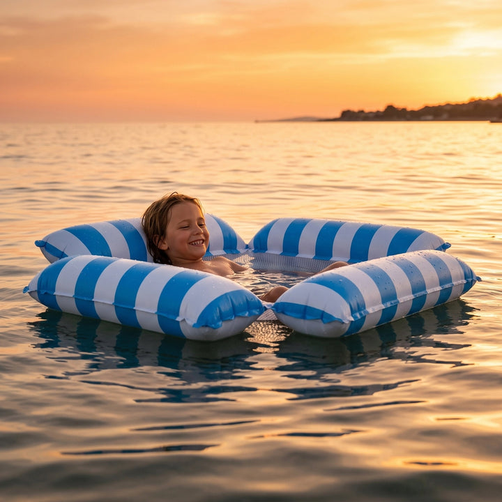 Kids Inflatable Pool Float with Mesh Seat for Pool Beach and Lake Water Fun