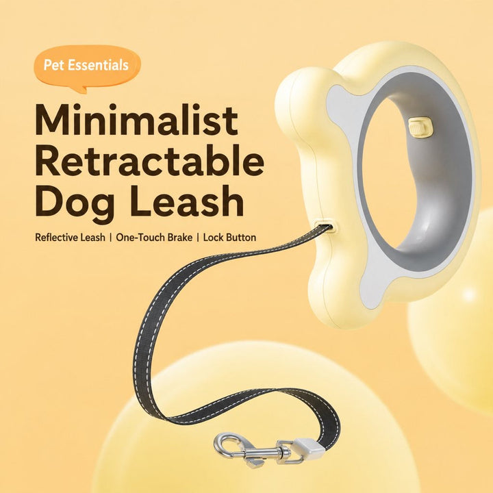 Retractable Dog Leash for Night Walks & Daily Walks