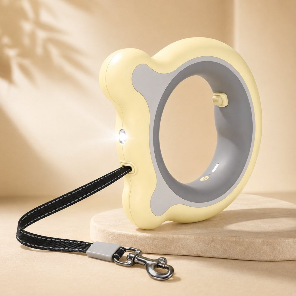 Retractable Dog Leash for Night Walks & Daily Walks