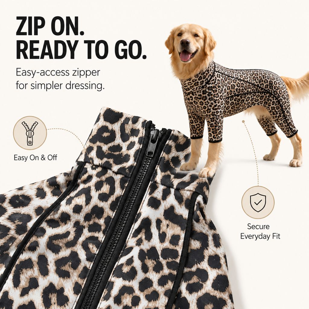 Four-Leg Full-Body Dog Jumpsuit for Home & Outdoor Wear