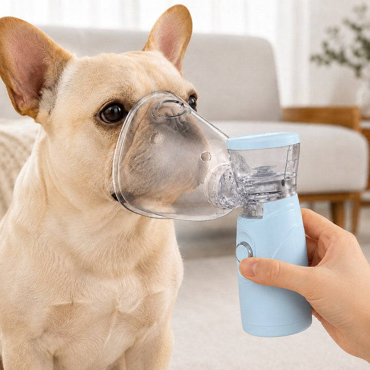 Portable Pet Mist Care Kit for Dogs & Cats | Rechargeable Handheld Device with Two Masks