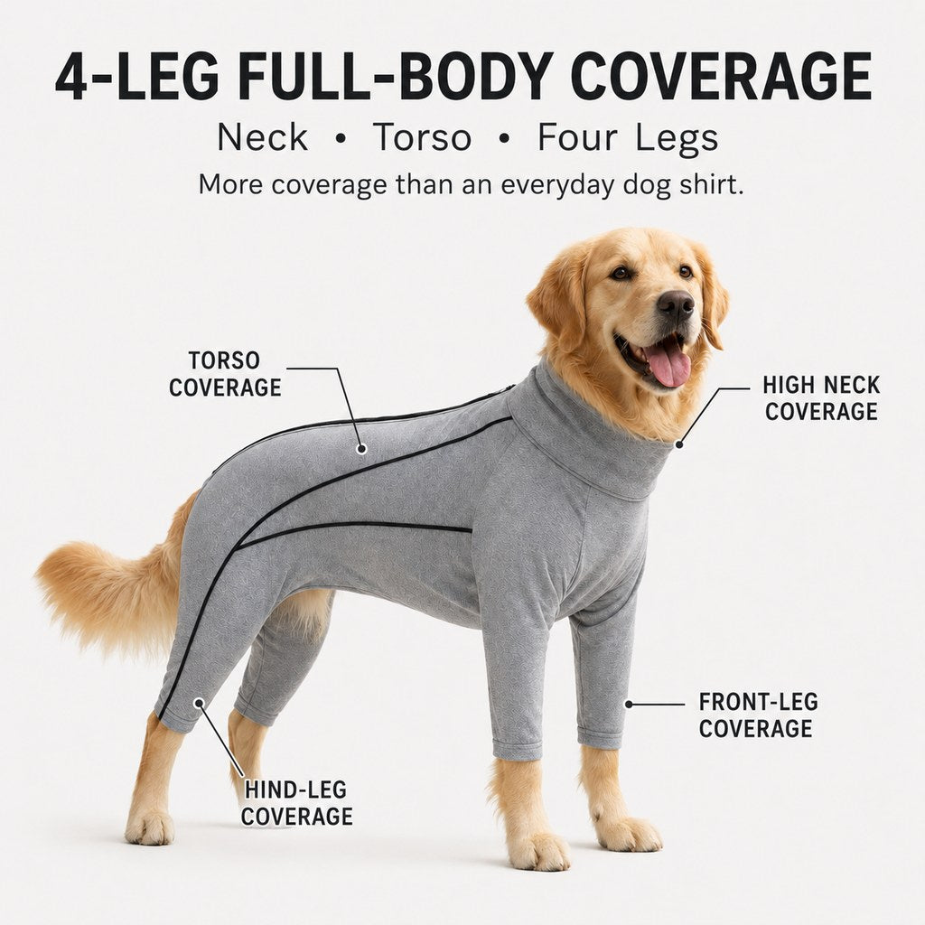 Four-Leg Full-Body Dog Jumpsuit for Home & Outdoor Wear