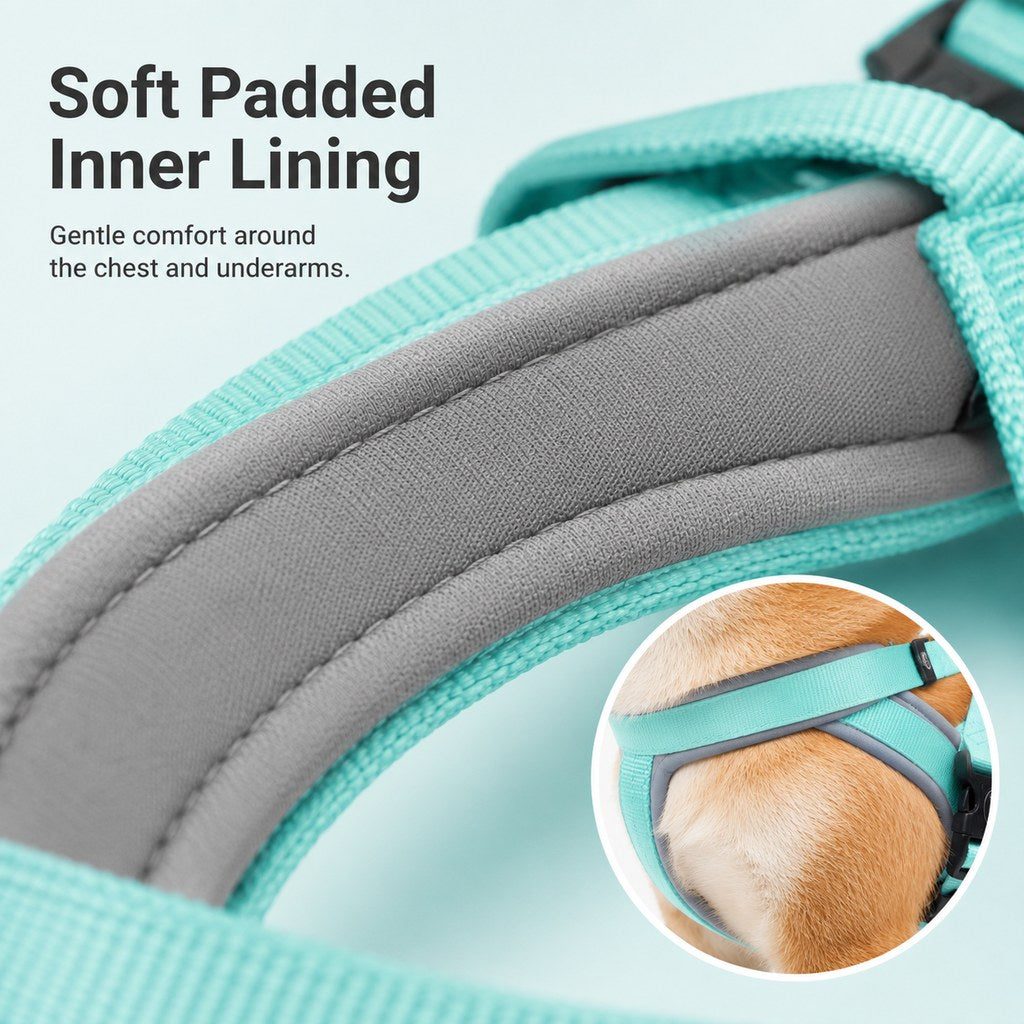 Quick-Fit Lightweight Dog Harness & Leash Set for Daily Walks