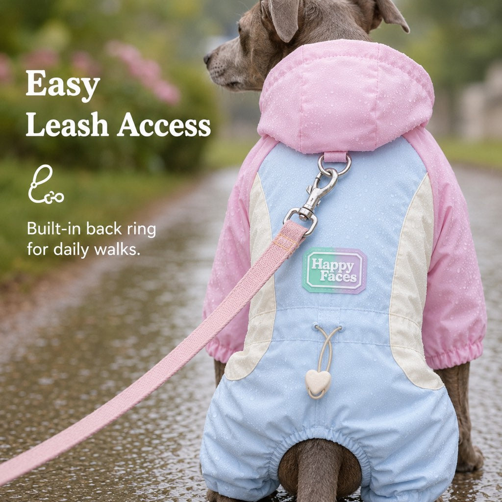 Waterproof Dog Rain Suit for Rainy Walks | Full-Body Mud & Splash Protection