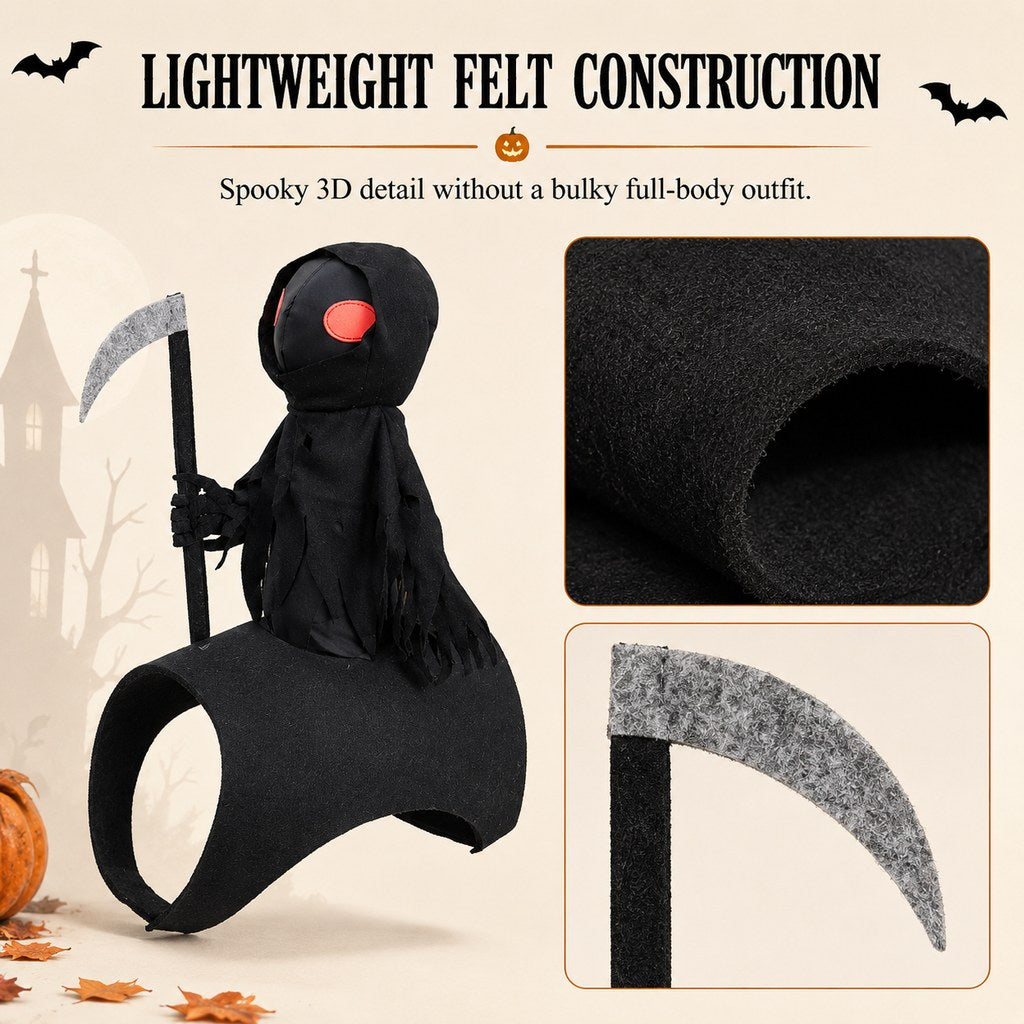 Grim Reaper Rider Pet Costume