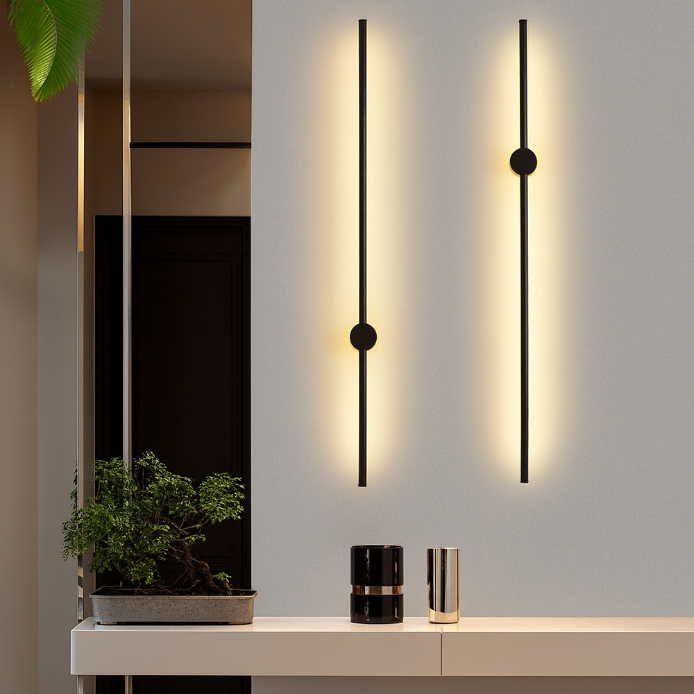 Linear LED Wall Light | Minimalist Iron and Acrylic Bar Light