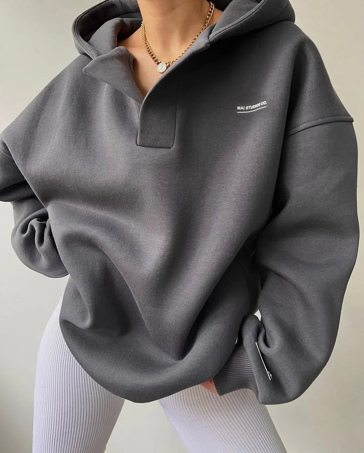 Hooded Oversized Jumper for Women, image 4