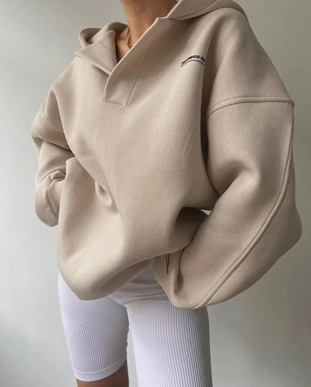 Hooded Oversized Jumper for Women, image 12