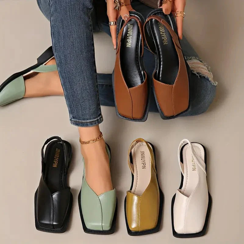 Women's Slip-On Flats for All-Day Comfort in Beige, image 1