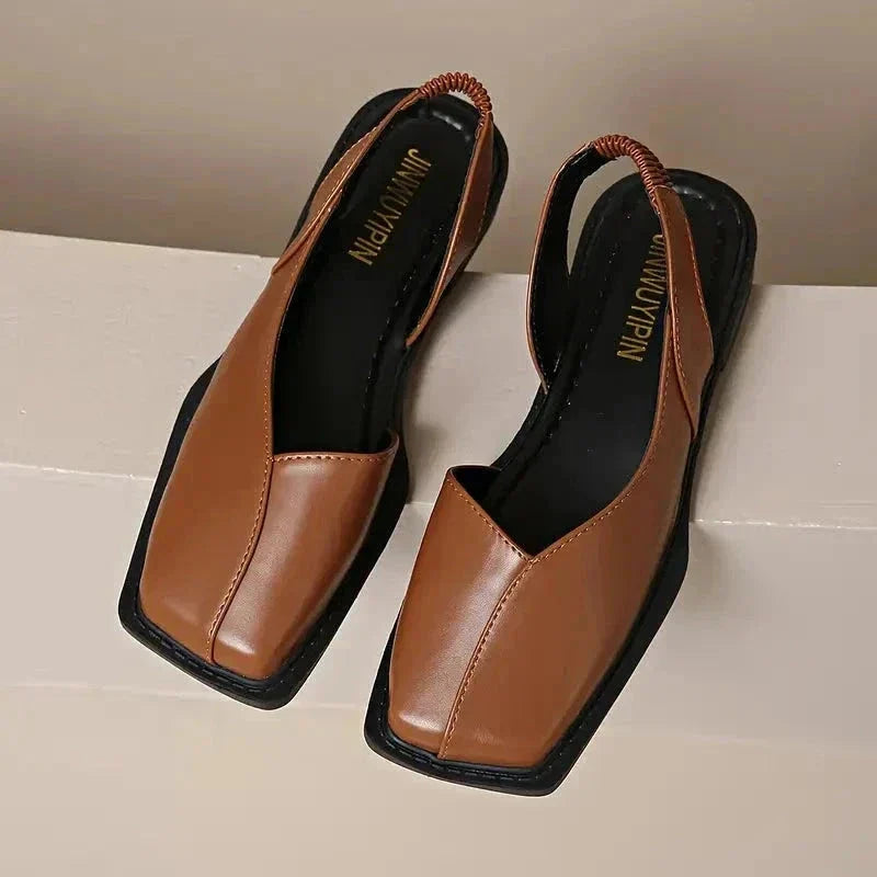 Women's Slip-On Flats for All-Day Comfort in Brown