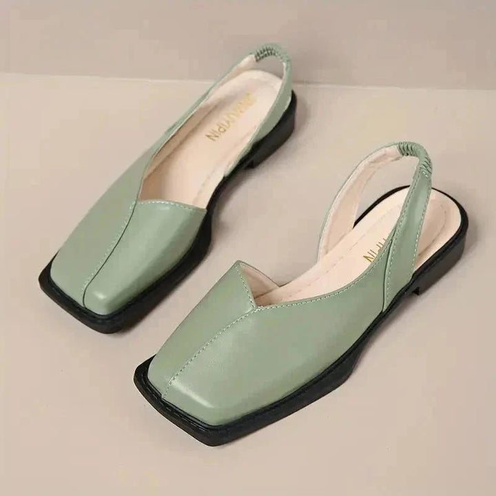 Women's Slip-On Flats for All-Day Comfort in Light Green