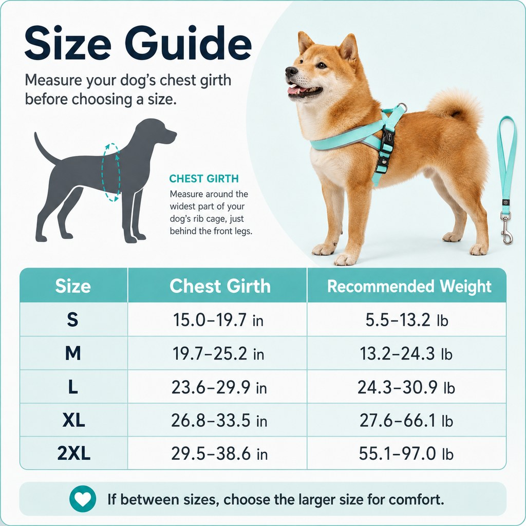 Quick-Fit Lightweight Dog Harness & Leash Set for Daily Walks