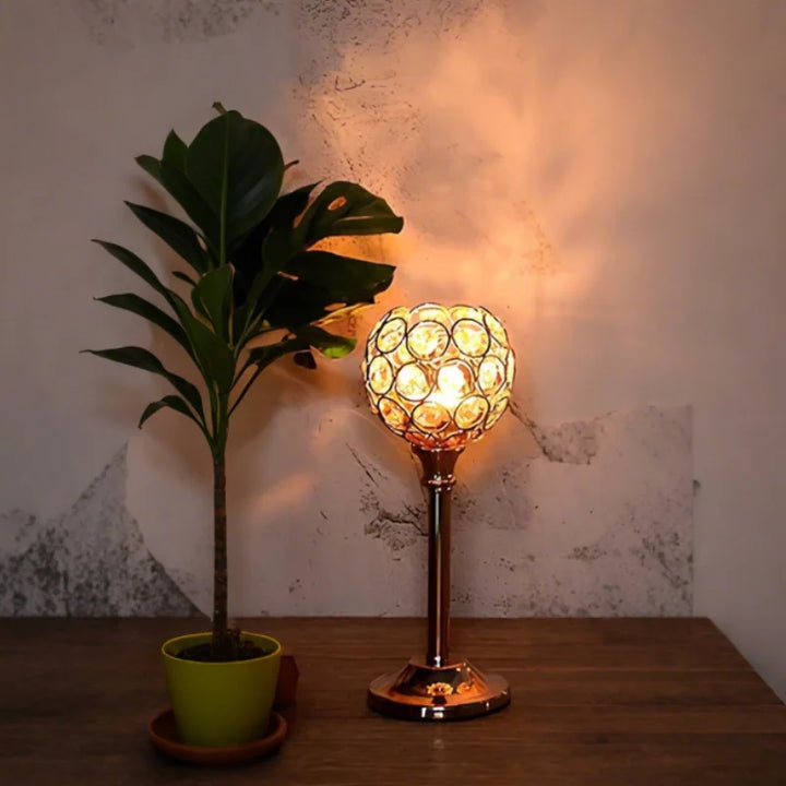 Candle Holder | Sparkling Crystal Design, Vintage-Inspired Elegance