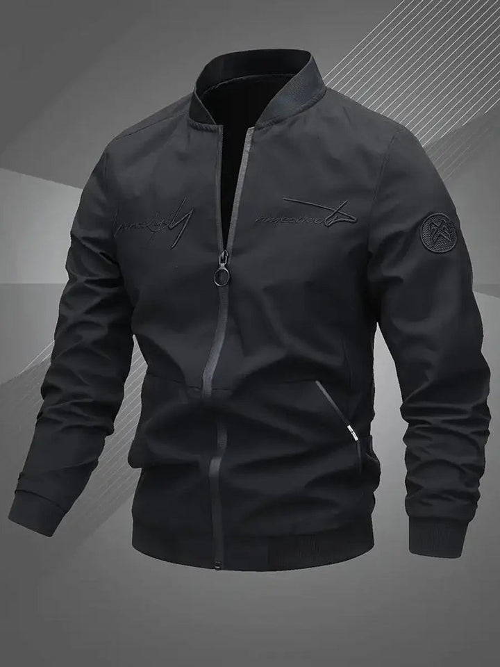 Men's Bomber Jacket Lightweight Zip-Up Baseball Collar Outerwear