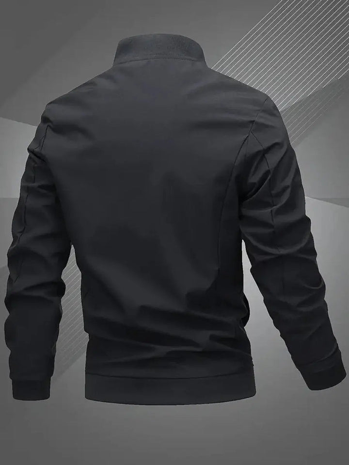 Men's Bomber Jacket Lightweight Zip-Up Baseball Collar Outerwear