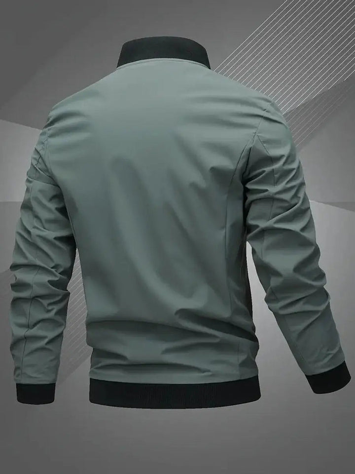 Men's Bomber Jacket Lightweight Zip-Up Baseball Collar Outerwear