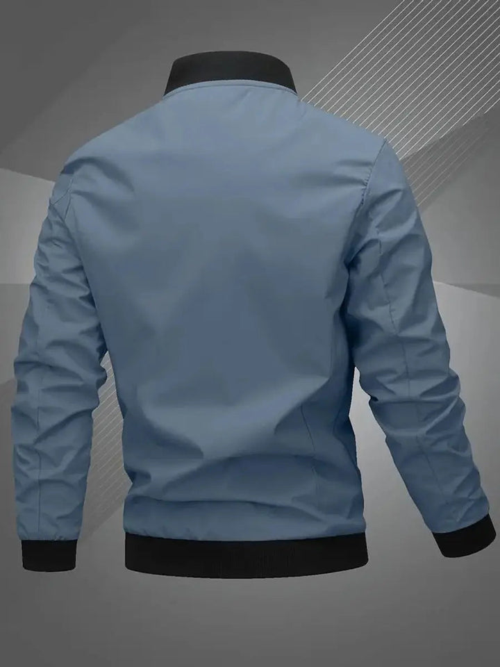 Men's Bomber Jacket Lightweight Zip-Up Baseball Collar Outerwear