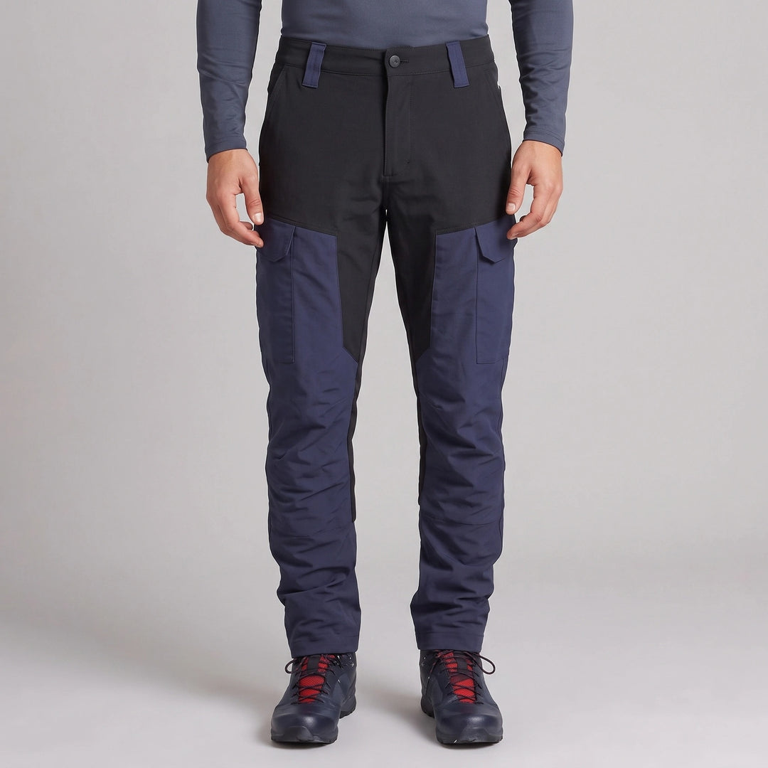 Men's Cargo Work Trousers with Reinforced Stitching and Cargo Pockets