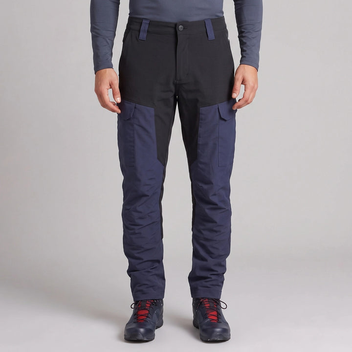 Men's Cargo Work Trousers with Reinforced Stitching and Cargo Pockets