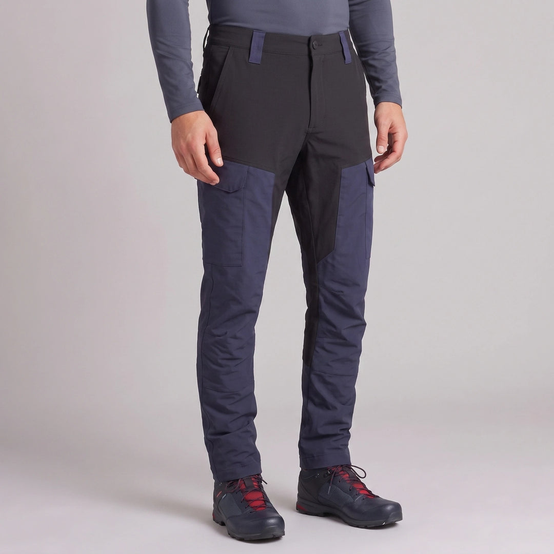 Men's Cargo Work Trousers with Reinforced Stitching and Cargo Pockets