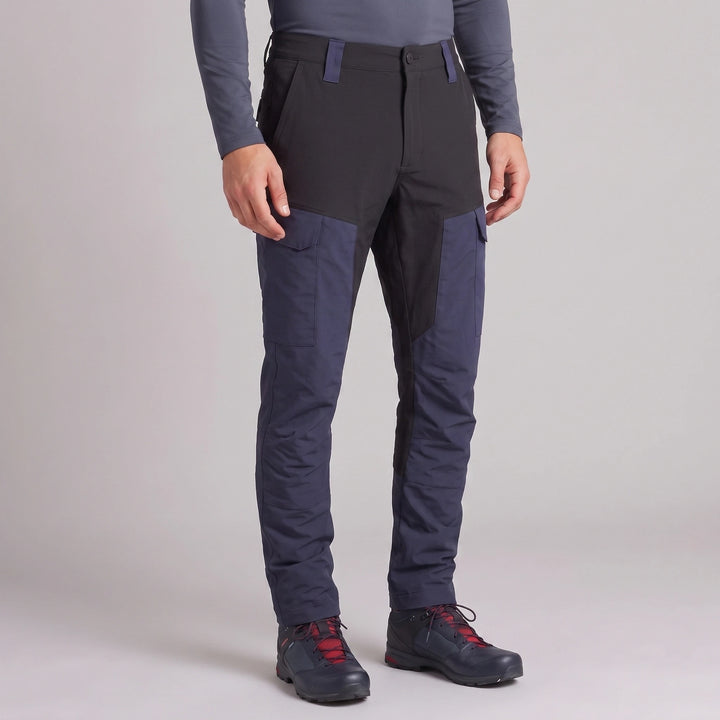 Men's Cargo Work Trousers with Reinforced Stitching and Cargo Pockets