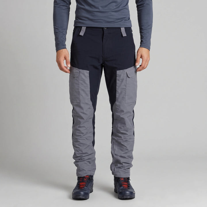 Men's Cargo Work Trousers with Reinforced Stitching and Cargo Pockets