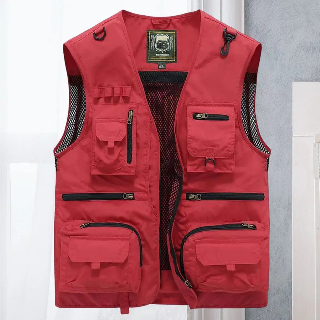 Men's Gilet Multi-Pocket Lightweight Outdoor Fishing Vest