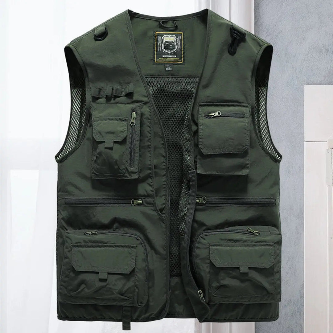 Men's Gilet Multi-Pocket Lightweight Outdoor Fishing Vest