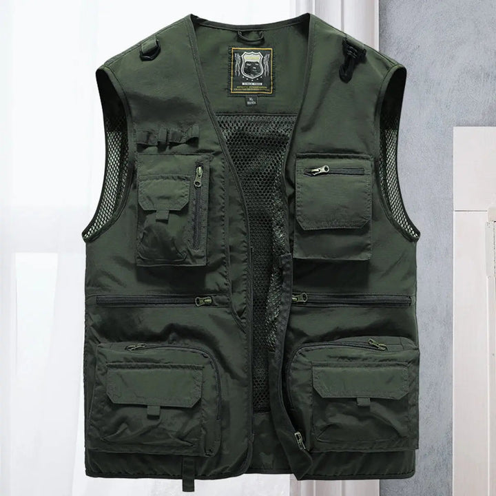Men's Gilet Multi-Pocket Lightweight Outdoor Fishing Vest