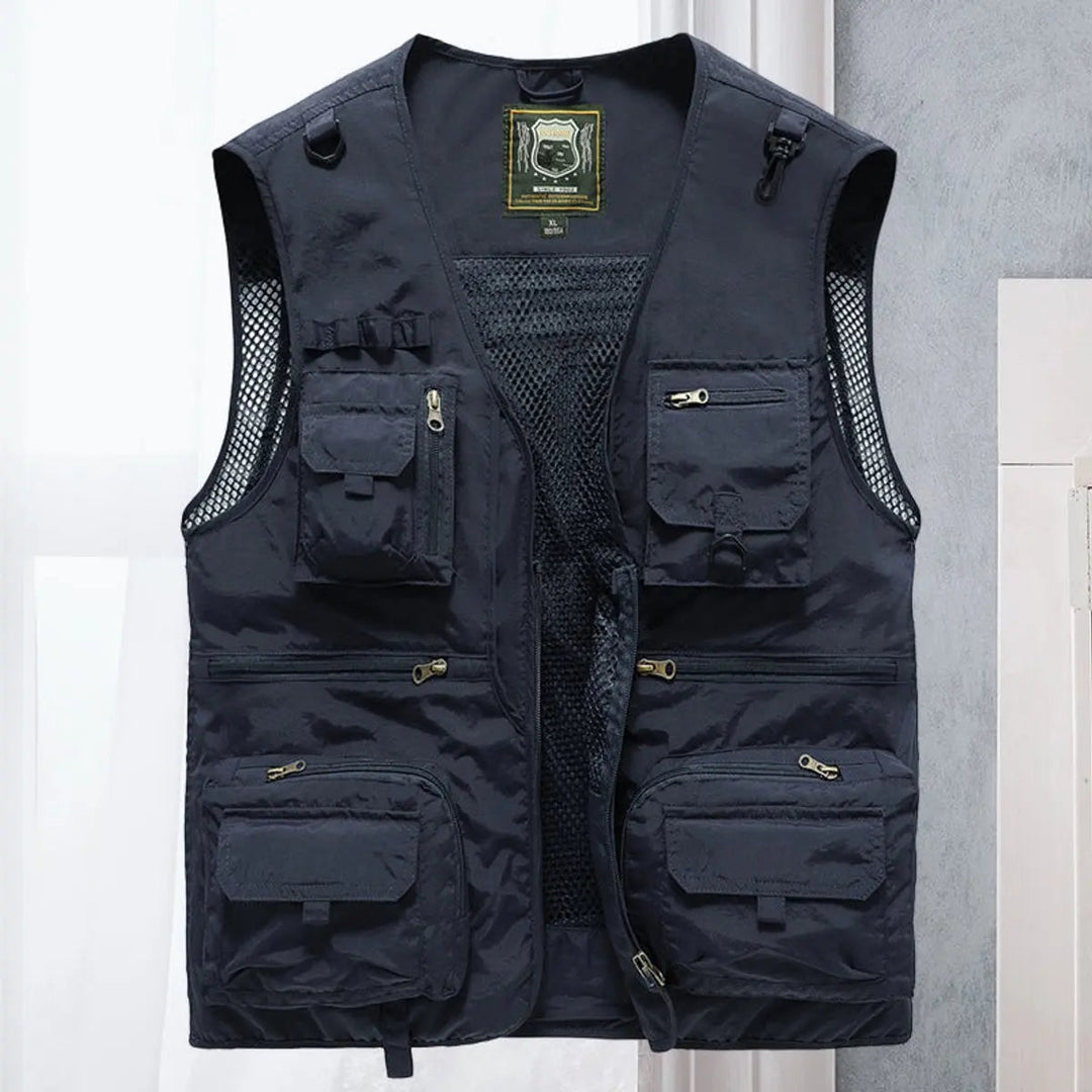 Men's Gilet Multi-Pocket Lightweight Outdoor Fishing Vest