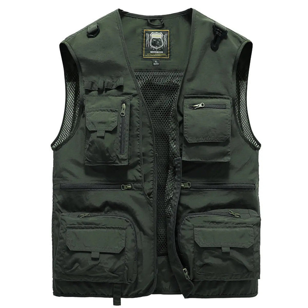 Men's Gilet Multi-Pocket Lightweight Outdoor Fishing Vest