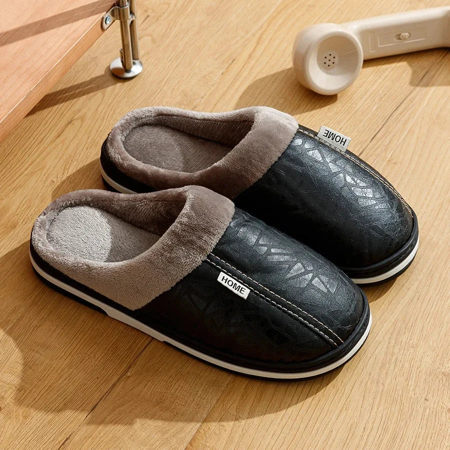 Men's Lined Loafers in Black