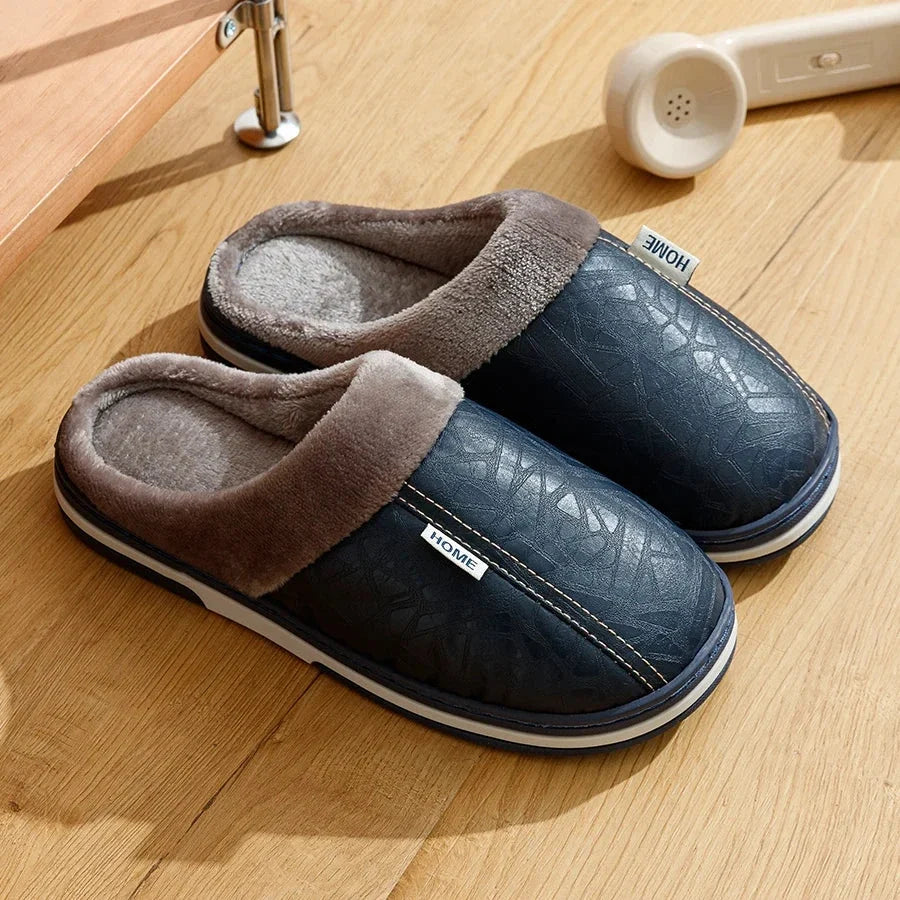Men's Lined Loafers in Blue