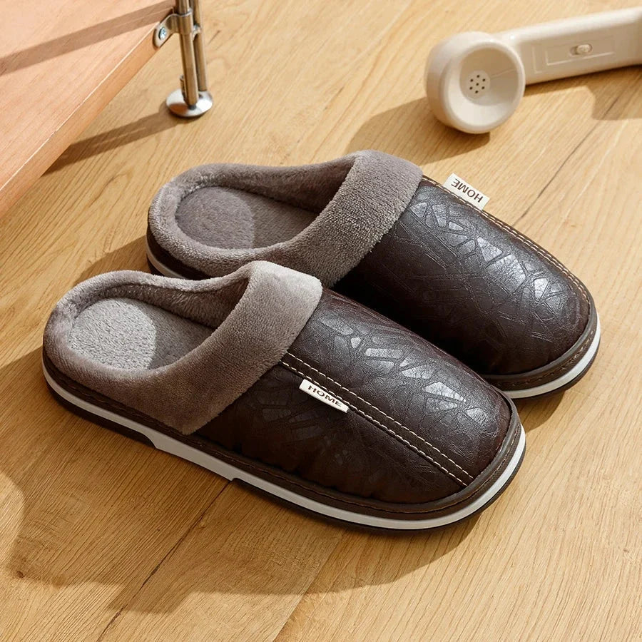Men's Lined Loafers in Brown