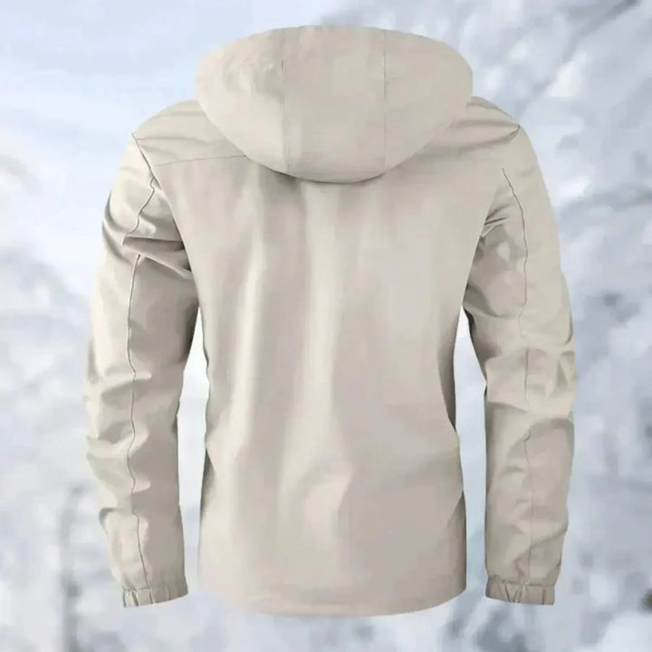 Men's Waterproof Hooded Windproof Quilted Jacket