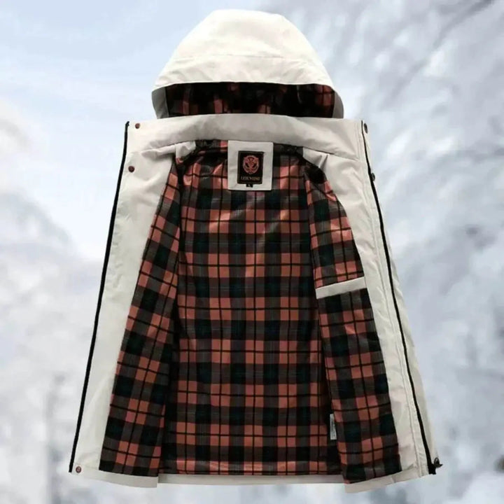 Men's Waterproof Hooded Windproof Quilted Jacket