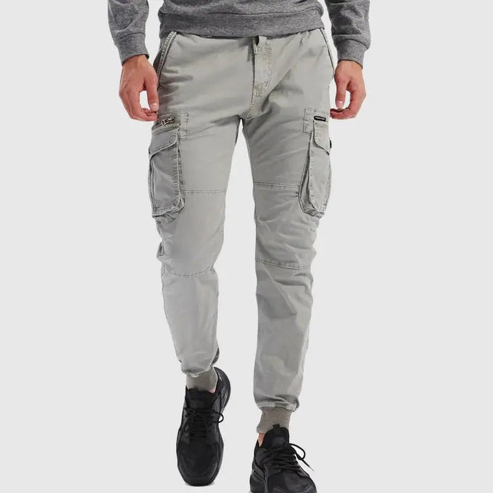 Men's Slim Fit Cargo Joggers with Utility Pockets