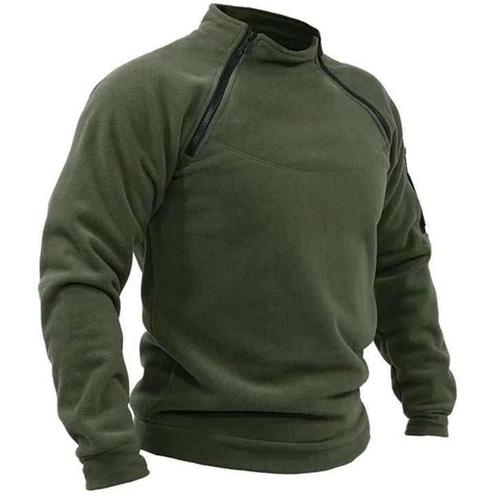 Men's Zip-Through Fleece-Lined Hooded Sweatshirt for Autumn and Winter, image 10