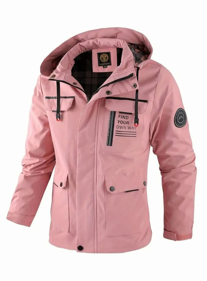 Men's Waterproof Hooded Multi-Pocket Winter Jacket