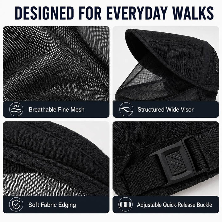 Breathable Anti-Scavenging Dog Muzzle for Walks | Mesh Hood Helps Block Food Scraps & Trash