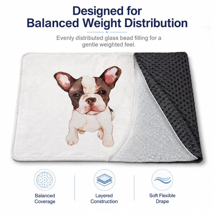 Layered Minky Pet Comfort Blanket for Dog Beds, Quiet Corners & Noisy Moments