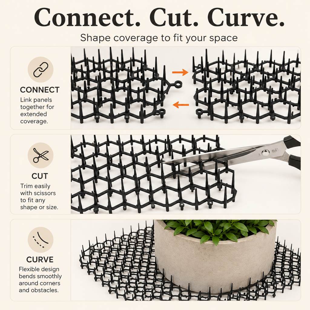 Modular Cat Deterrent Mats for Sofas & Gardens | Helps Stop Scratching & Digging