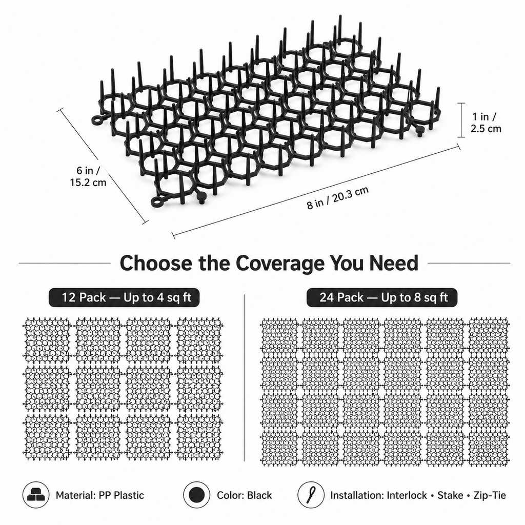 Modular Cat Deterrent Mats for Sofas & Gardens | Helps Stop Scratching & Digging