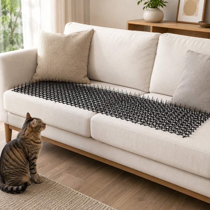 Modular Cat Deterrent Mats for Sofas & Gardens | Helps Stop Scratching & Digging