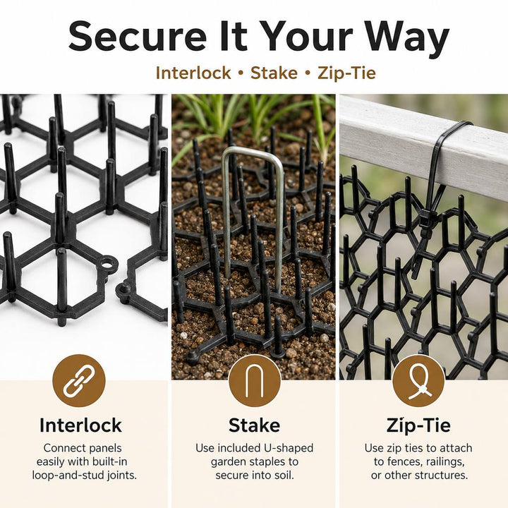 Modular Cat Deterrent Mats for Sofas & Gardens | Helps Stop Scratching & Digging