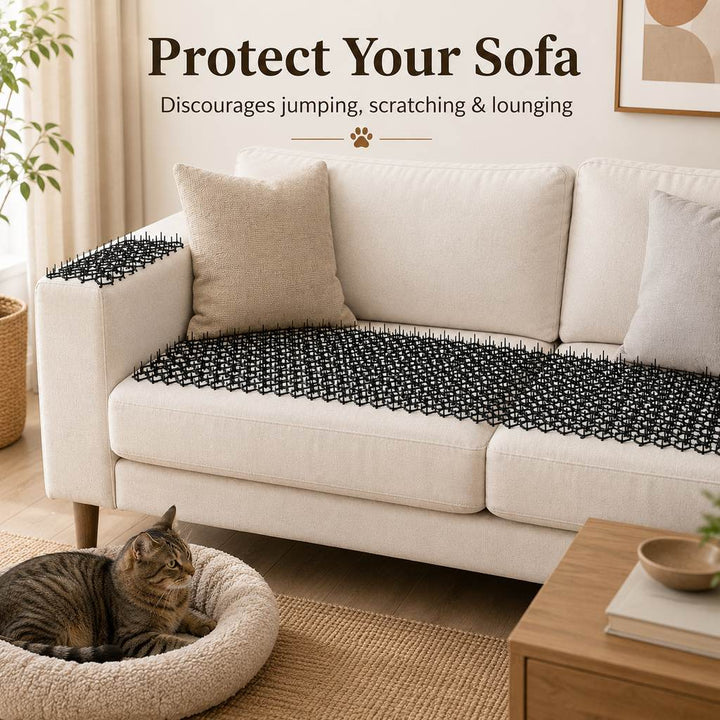 Modular Cat Deterrent Mats for Sofas & Gardens | Helps Stop Scratching & Digging