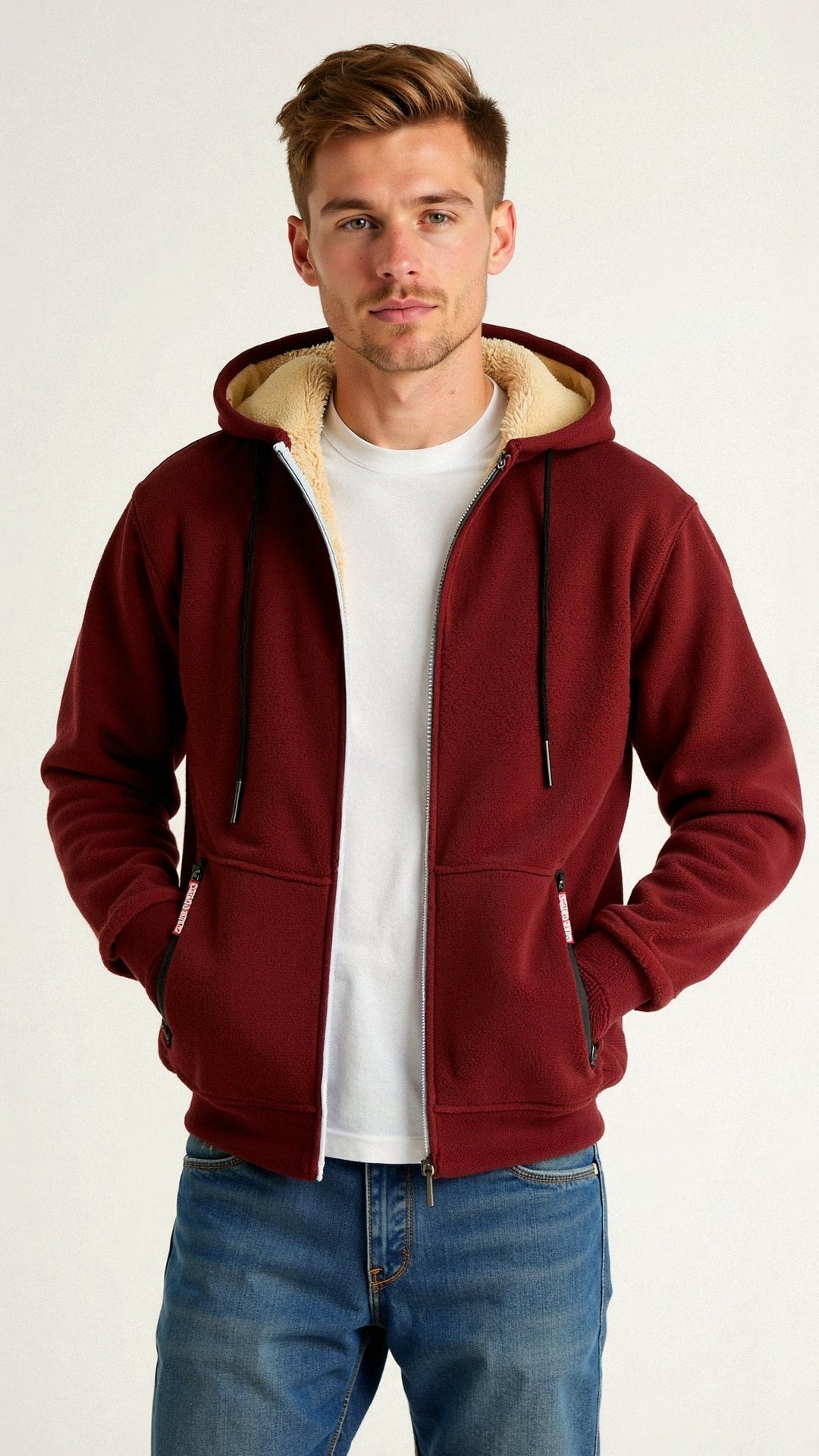 Lined Hooded Sweatshirt for Men, image 7