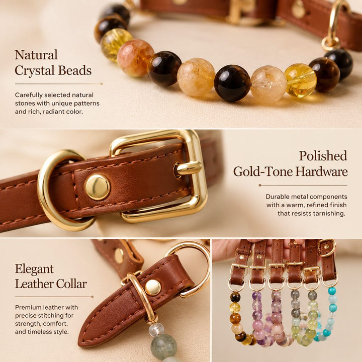 Four Elements Crystal Pet Collar Gift Box for Cats & Small Dogs