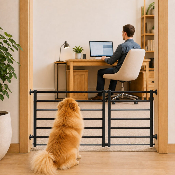 No-Drill Expandable Pet Gate for Doorways | Adjustable Indoor Barrier for Small Dogs
