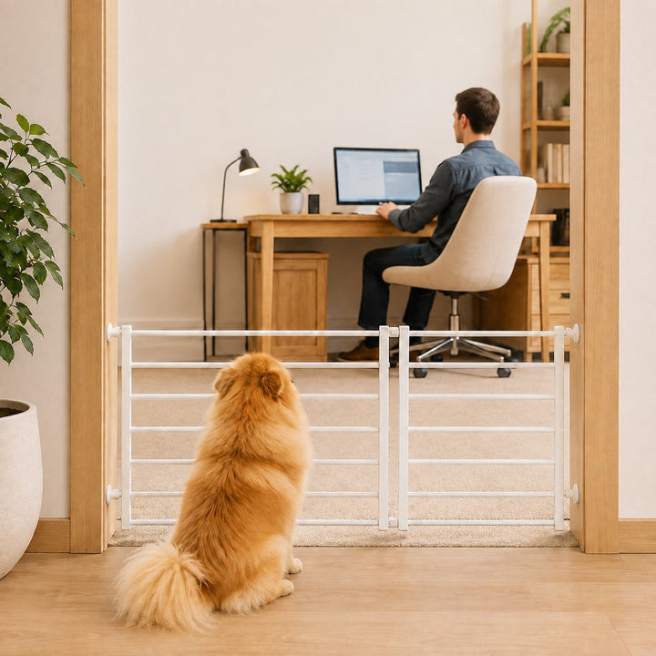 No-Drill Expandable Pet Gate for Doorways | Adjustable Indoor Barrier for Small Dogs